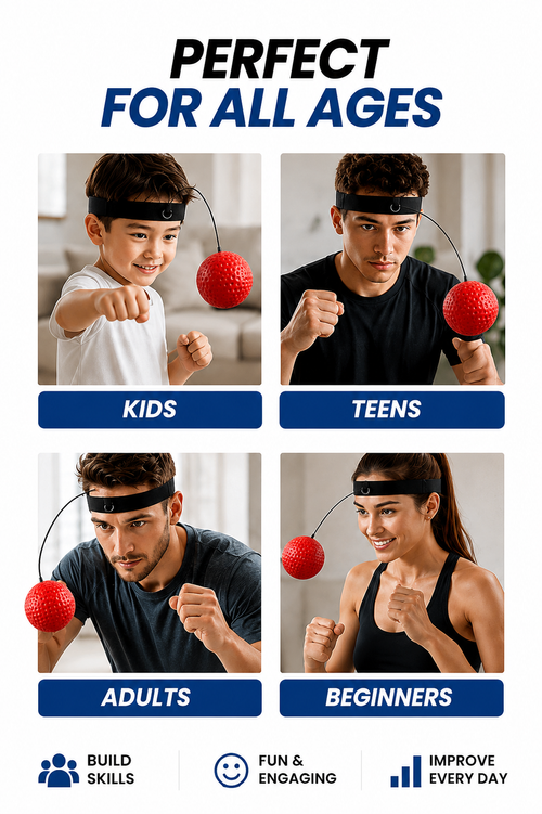 Reaction ball training graphic