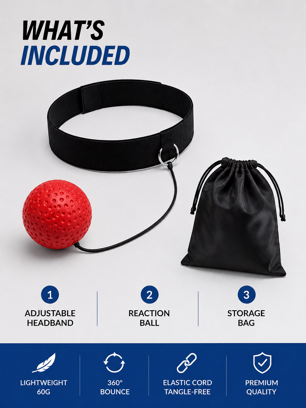 Reaction ball set contents